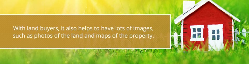 Best pictures to use for land sales