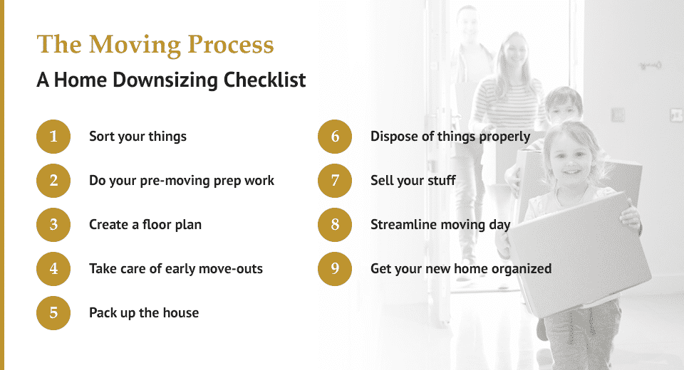 The moving process for downsizing your home